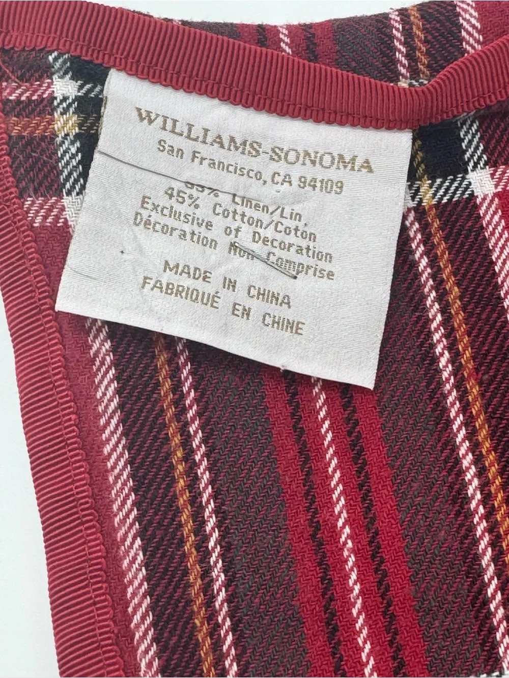 Williams-Sonoma  Decorative Table Cloth 70” x 108”